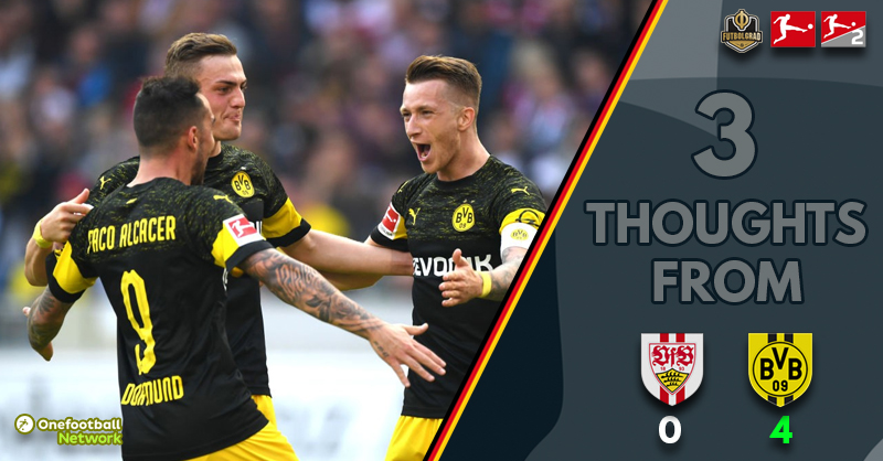 ‘Sancho – Flying’ and ‘Alcácer – Sublime’ – Three thoughts as Dortmund power past Stuttgart