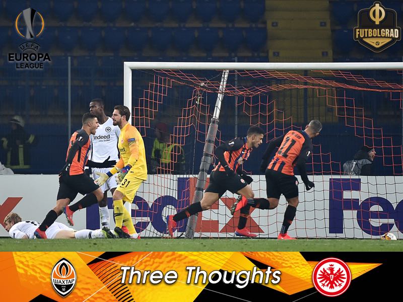 A wild start, refereeing and travelling fans – Thoughts from Shakhtar v Frankfurt