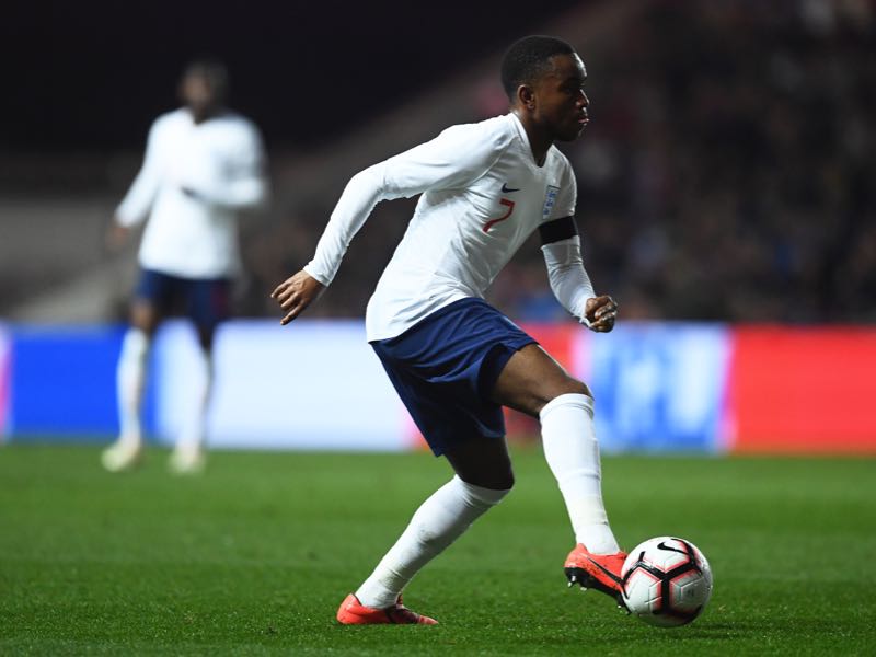 Ademola Lookman of England during the U21 International Friendly match between England and Poland at Ashton Gate on March 21, 2019 in Bristol, England. (Photo by Harry Trump/Getty Images)