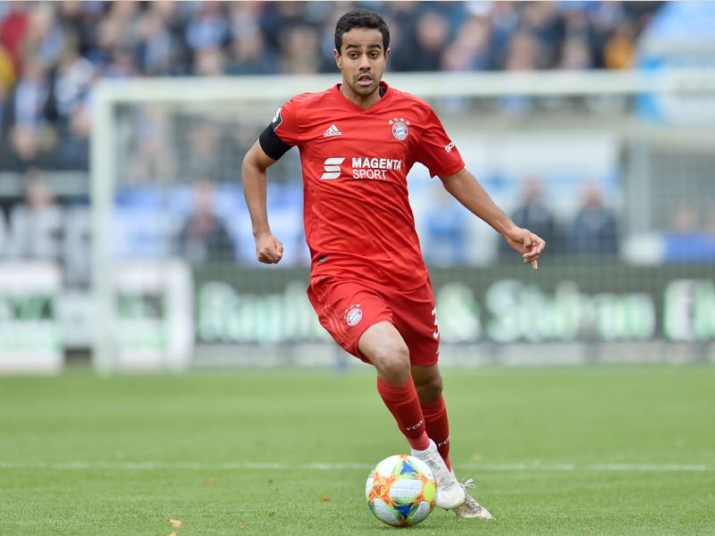 Sarpreet Singh (Muenchen) runs with the ball during the 3. Liga match between SV Meppen and Bayern Muenchen II at Haensch-Arena on November 3, 2019 in Meppen, Germany. (Photo by Michael Titgemeyer/Getty Images for DFB)