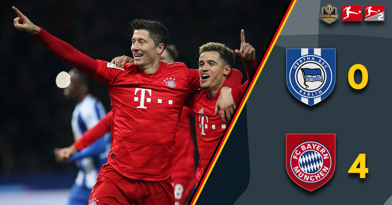 Bayern München blow Hertha away in a dominant second-half showing
