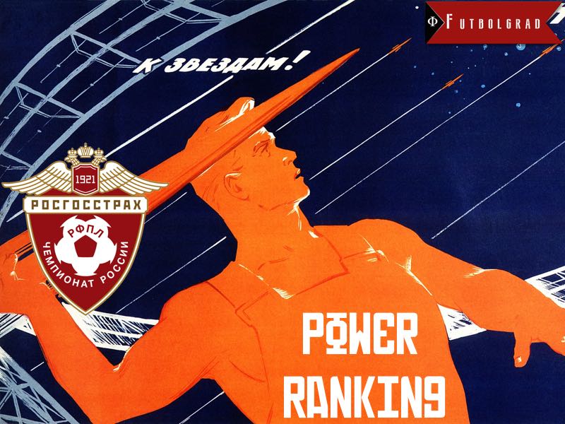 Russian Football Premier League Power Ranking – Matchday 22 Russian Football Premier League Power Ranking – Matchday 22