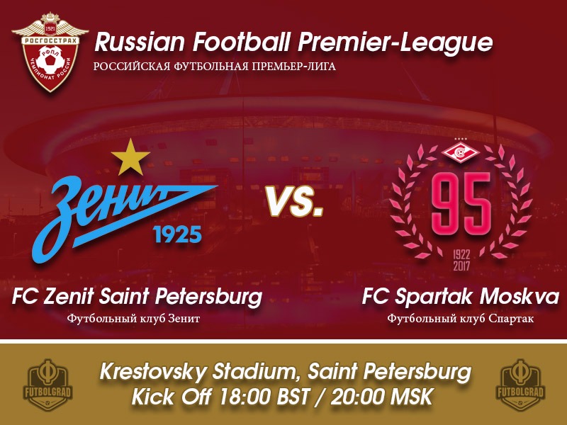 Zenit v Spartak Moscow – Russian Football Premier League Game of the Week Zenit v Spartak Moscow – Russian Football Premier League Game of the Week