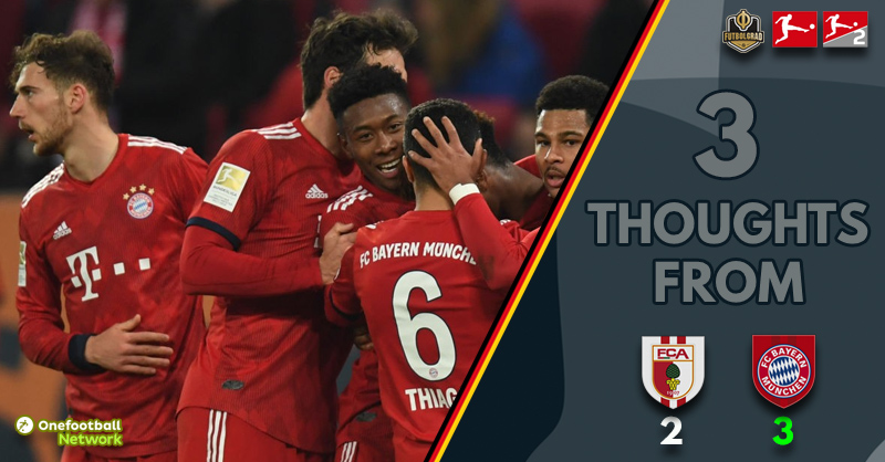 Heroic Augsburg, Bayern’s defensive woes and Coman worries – Thoughts from Augsburg v Bayern