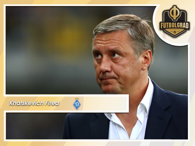Dynamo Kyiv fire head coach Aleksandr Khatskevich Dynamo Kyiv fire head coach Aleksandr Khatskevich